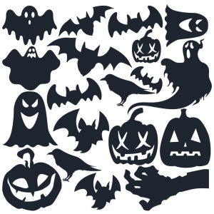 naklejki | halloween zestaw I