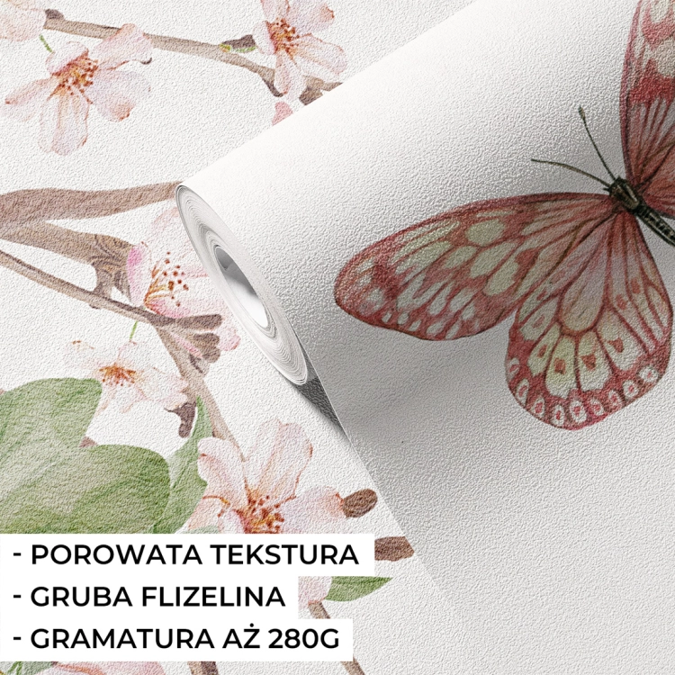 tapeta kwitnące drzewo / tapety dla dzieci kwitnące kwiaty/ tapety pastelowe love