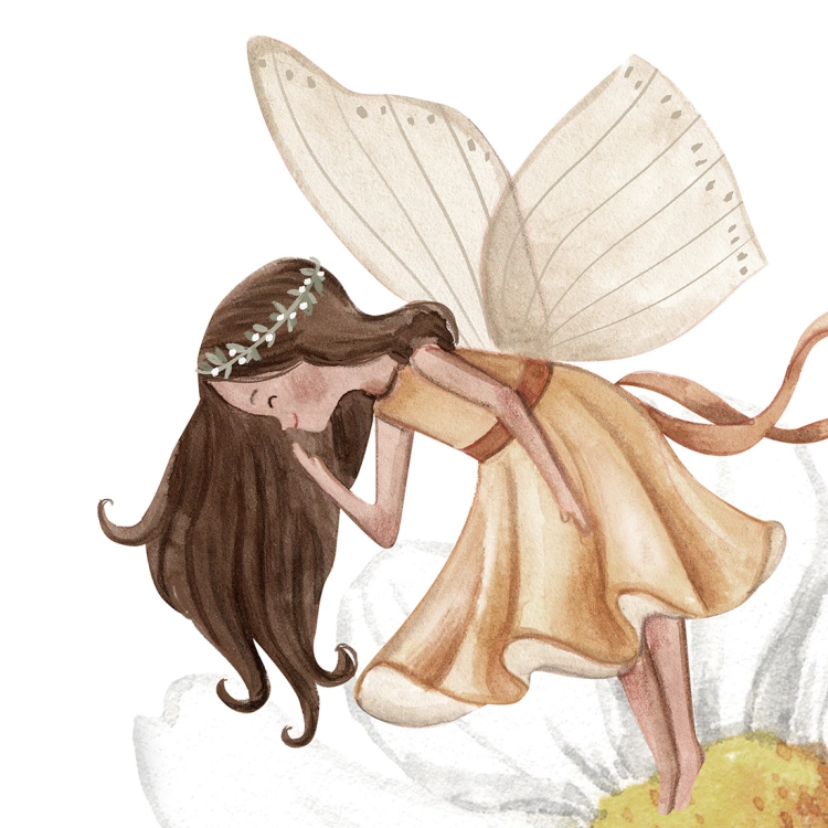 tapeta fairy garden / tapety dla dzieci kwitnąca polana / tapety pastelowe love