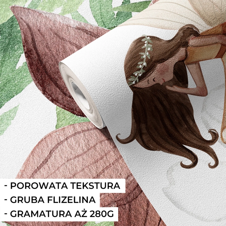 tapeta fairy garden / tapety dla dzieci kwitnąca polana / tapety pastelowe love