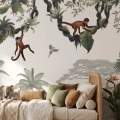 tapeta dla dzieci | cheeky monkeys