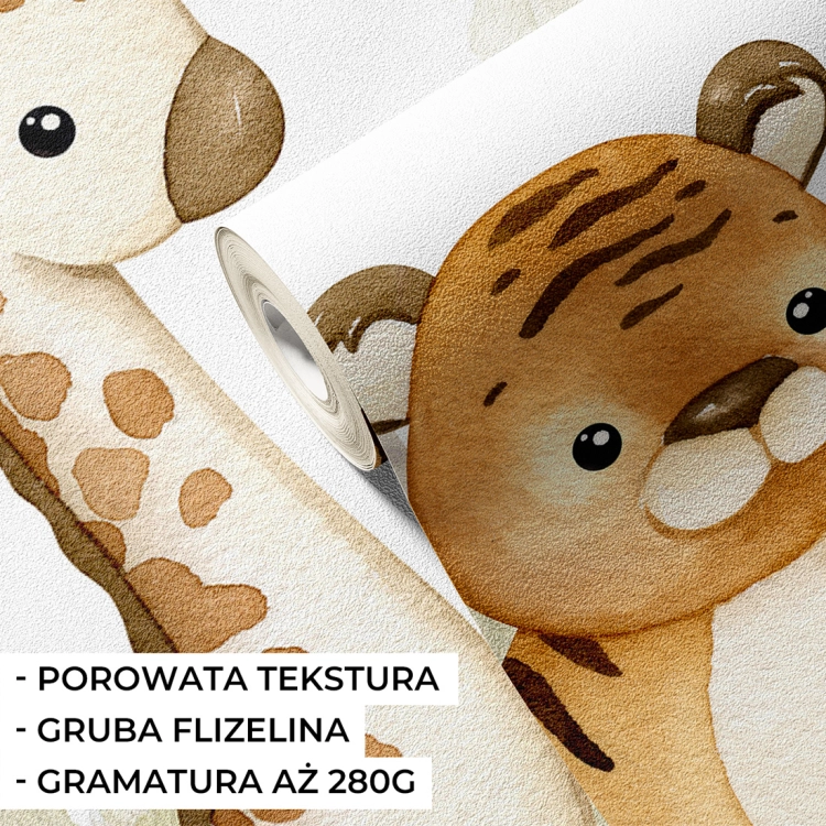tapeta dla dzieci sawanna / tapeta dla dzieci / pastelowe love