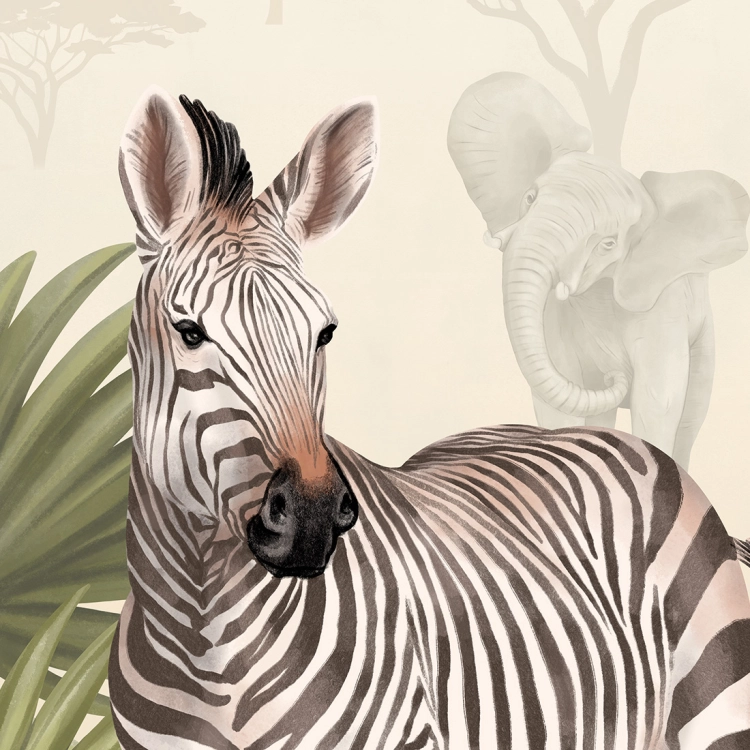 tapeta safari / tapety dla dzieci / tapety pastelowe love