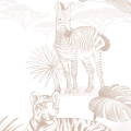 tapeta dla dzieci | safari sepia