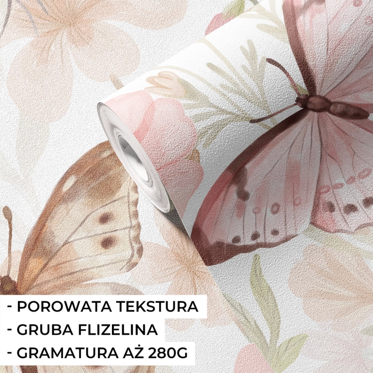 tapeta motyle / tapeta z motylami / tapety dla dzieci / tapety pastelowe love