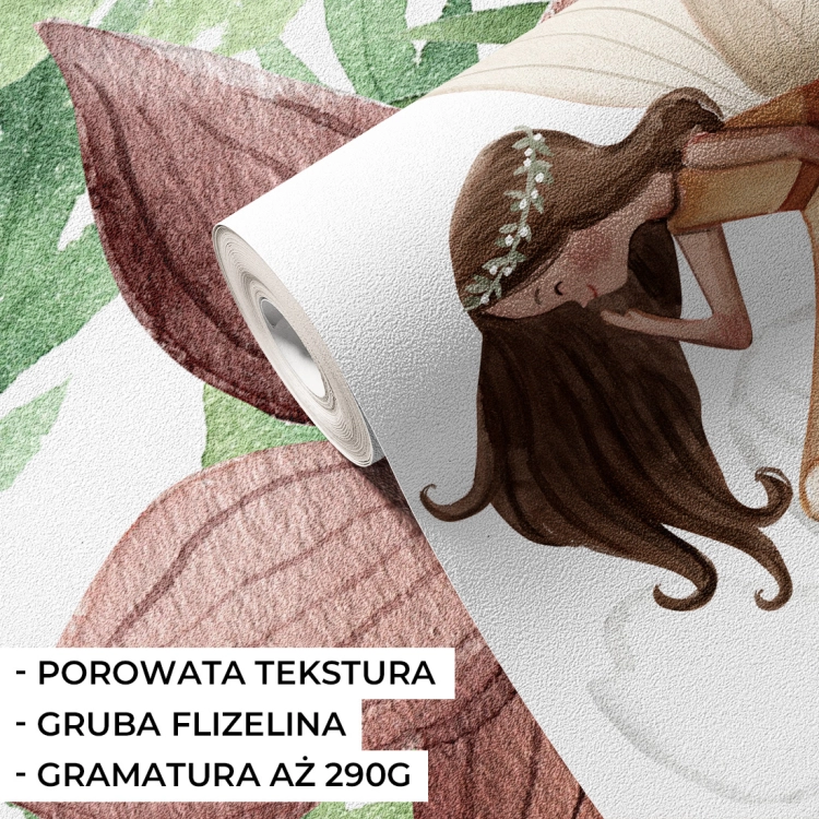 tapeta fairy garden / tapety dla dzieci kwitnąca polana / tapety pastelowe love
