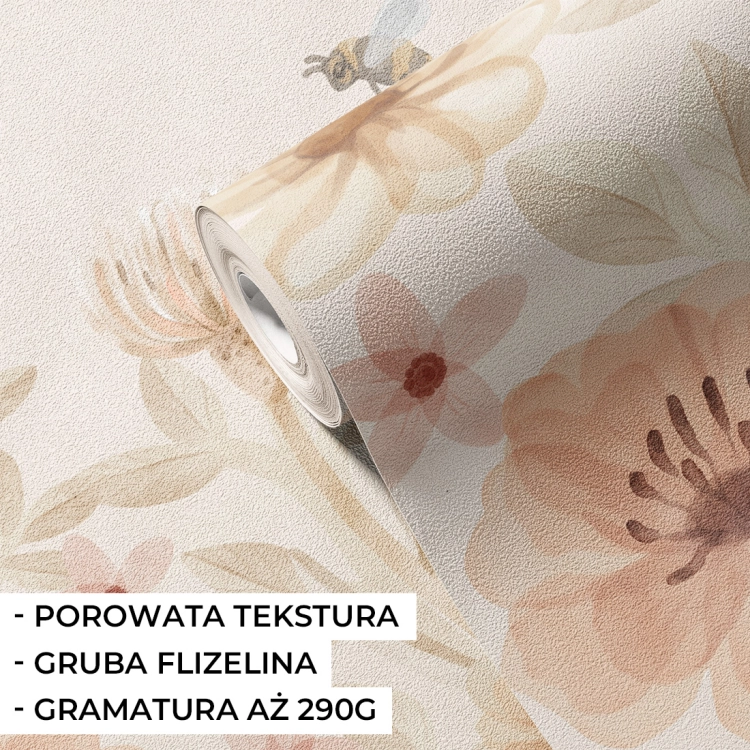 tapeta kwiaty / tapeta z kwiatami / tapety dla dzieci / tapety pastelowe love