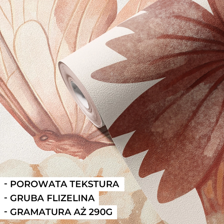 tapeta kwiaty / tapeta kwiaty boho / tapety dla dzieci / pastelowe love