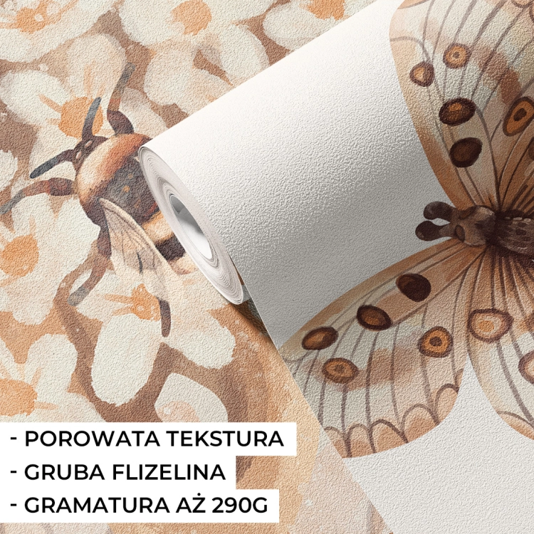 tapeta kwiaty / tapeta z kwiatami boho / tapety dla dzieci / tapety pastelowe love