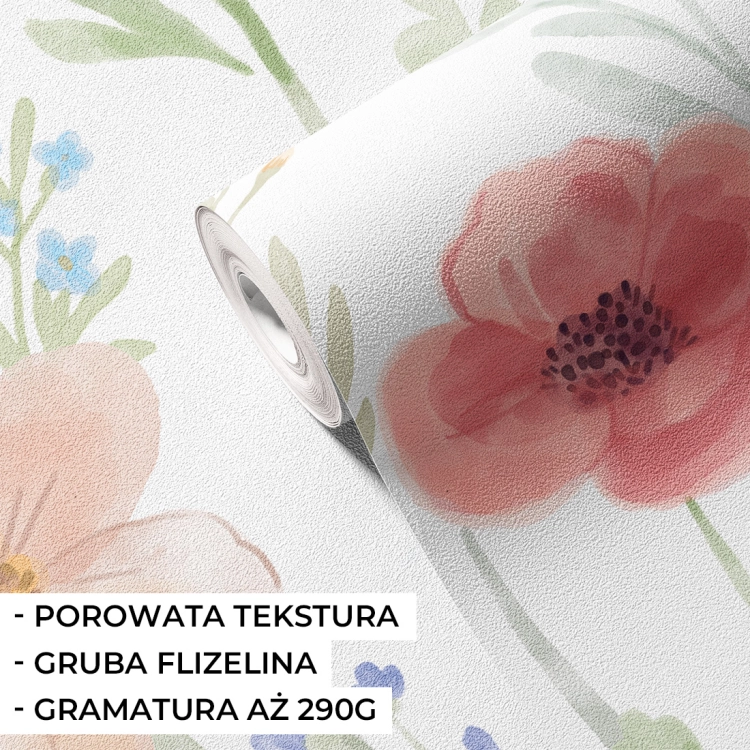 tapeta kwiaty / tapeta z kwiatami / tapety dla dzieci / tapety pastelowe love