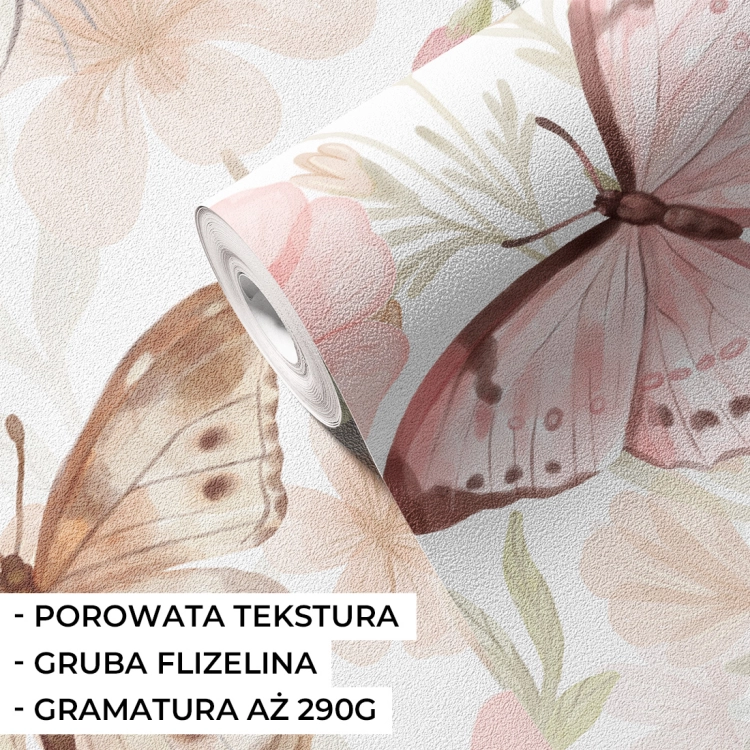 tapeta motyle / tapeta z motylami / tapety dla dzieci / tapety pastelowe love