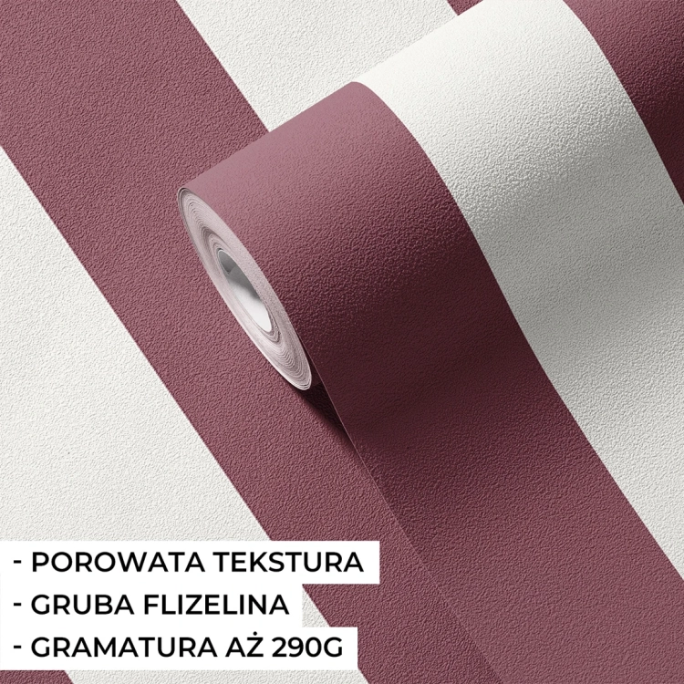 tapeta pasy / tapeta pasy bordowe / tapety dla dzieci / tapety pastelowe love