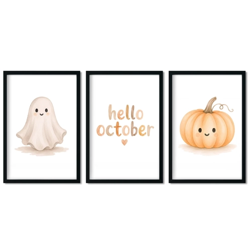 plakaty dla dzieci w zestawie / plakaty dla dzieci halloween / plakat  dla dzieci / plakat do pokoju dziecka