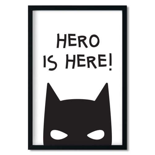 hero | plakat. plakat dla dzieci. dekoracje pokoju