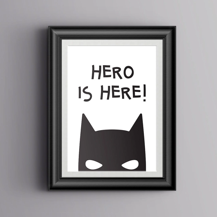 hero | plakat. plakat dla dzieci. dekoracje pokoju