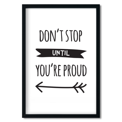 don't stop | plakat. plakat dla dzieci. dekoracje pokoju