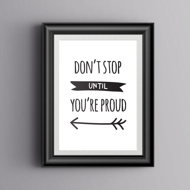 don't stop | plakat. plakat dla dzieci. dekoracje pokoju