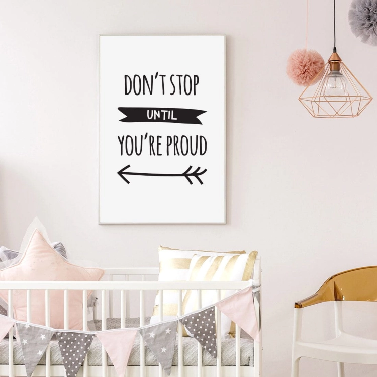 don't stop | plakat. plakat dla dzieci. dekoracje pokoju