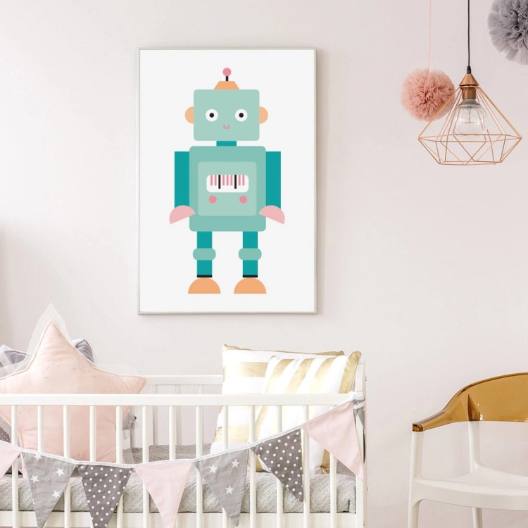 robot | plakat. plakat dla dzieci. dekoracje pokoju