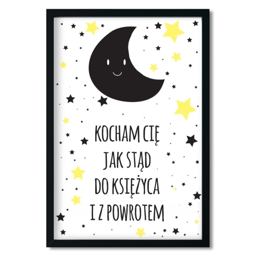 kocham | plakat. plakat dla dzieci. dekoracje pokoju