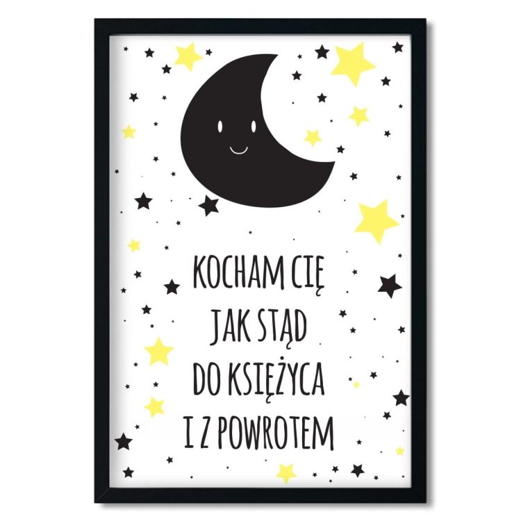 kocham | plakat. plakat dla dzieci. dekoracje pokoju