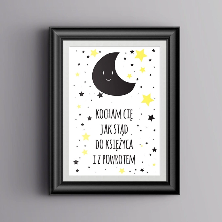 kocham | plakat. plakat dla dzieci. dekoracje pokoju