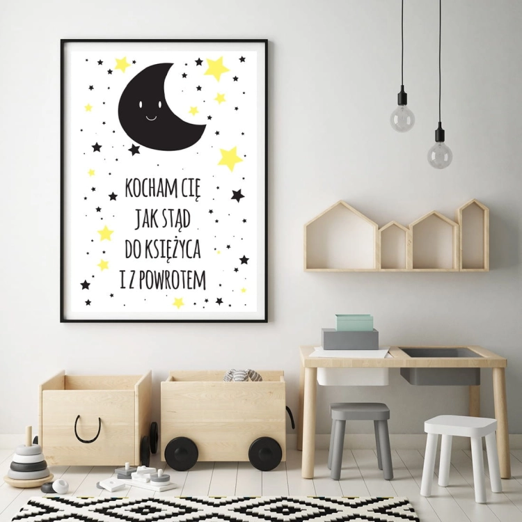 kocham | plakat. plakat dla dzieci. dekoracje pokoju