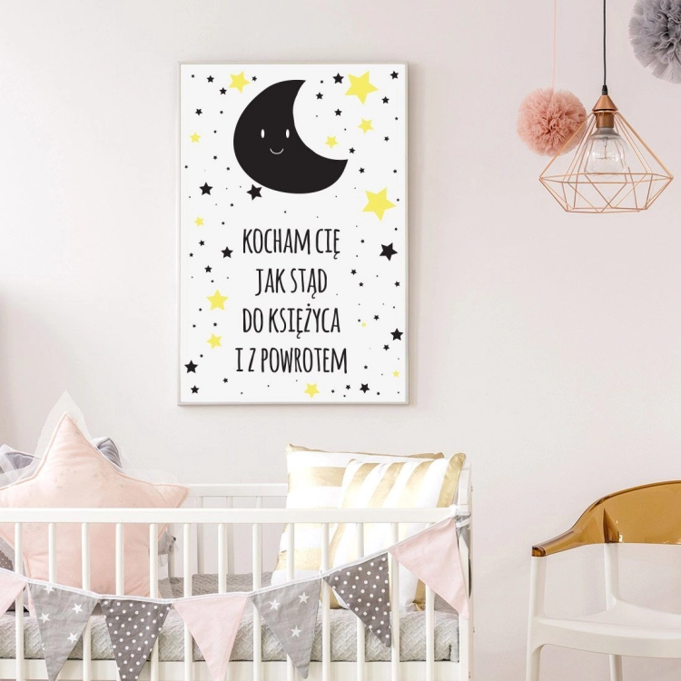 kocham | plakat. plakat dla dzieci. dekoracje pokoju