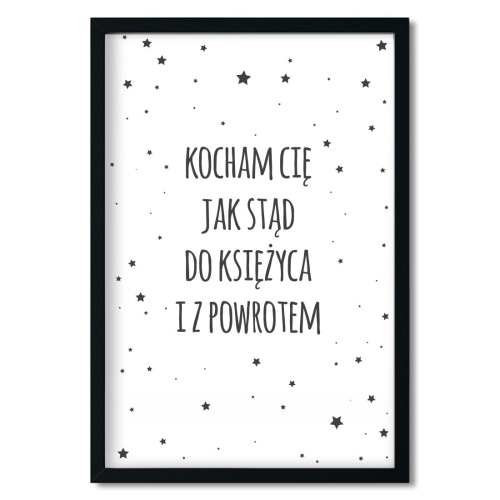 kocham 2 | plakat. plakat dla dzieci. dekoracje pokoju