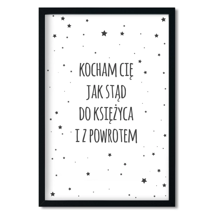 kocham 2 | plakat. plakat dla dzieci. dekoracje pokoju