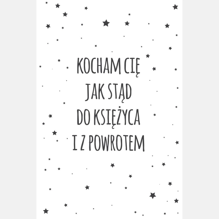 kocham 2 | plakat. plakat dla dzieci. dekoracje pokoju
