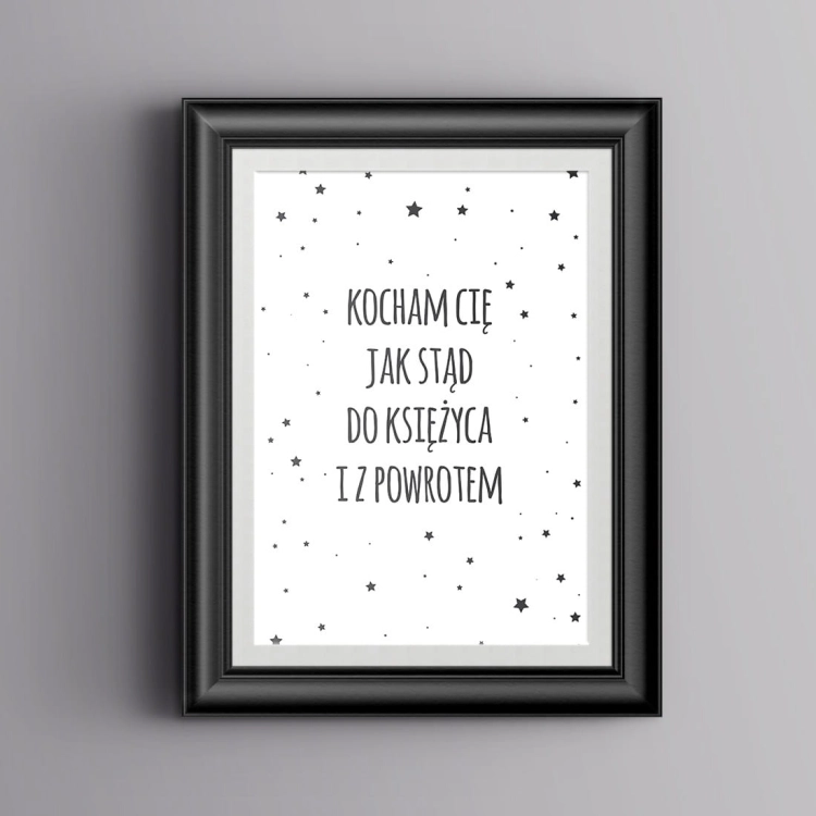 kocham 2 | plakat. plakat dla dzieci. dekoracje pokoju
