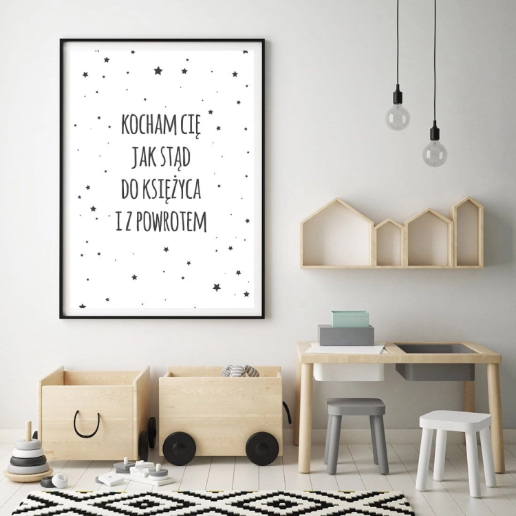 kocham 2 | plakat. plakat dla dzieci. dekoracje pokoju