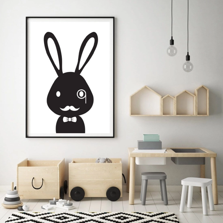 królik sherlock | plakat. plakat dla dzieci. dekoracje pokoju