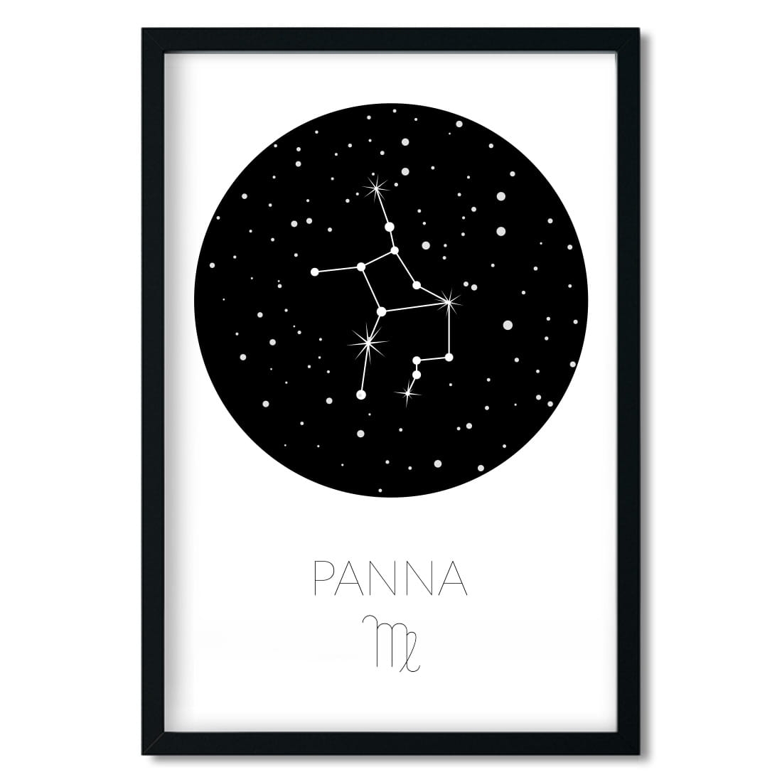 plakat znak zodiaku | panna