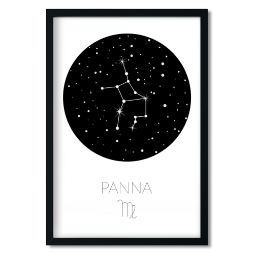 zodiak panna | plakat. plakat dla dzieci. dekoracje pokoju