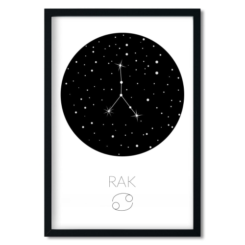 zodiak rak | plakat. plakat dla dzieci. dekoracje pokoju