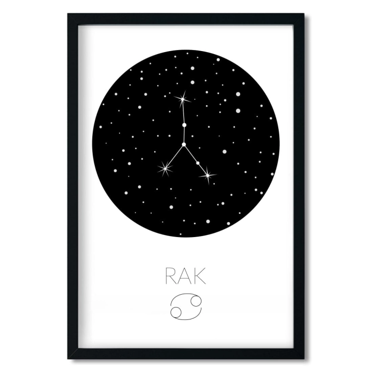 zodiak rak | plakat. plakat dla dzieci. dekoracje pokoju