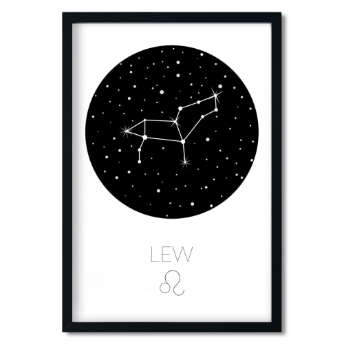 zodiak lew | plakat. plakat dla dzieci. dekoracje pokoju