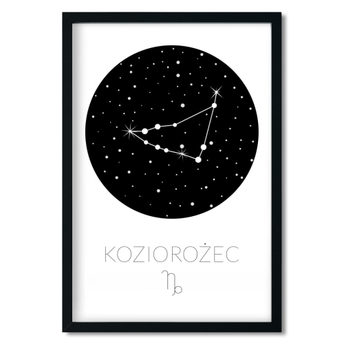 zodiak koziorożec | plakat. plakat dla dzieci. dekoracje pokoju