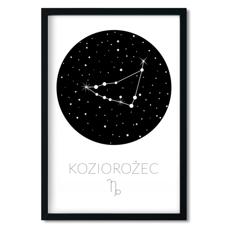 zodiak koziorożec | plakat. plakat dla dzieci. dekoracje pokoju