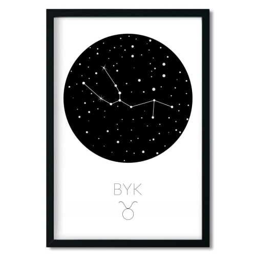 zodiak byk| plakat. plakat dla dzieci. dekoracje pokoju