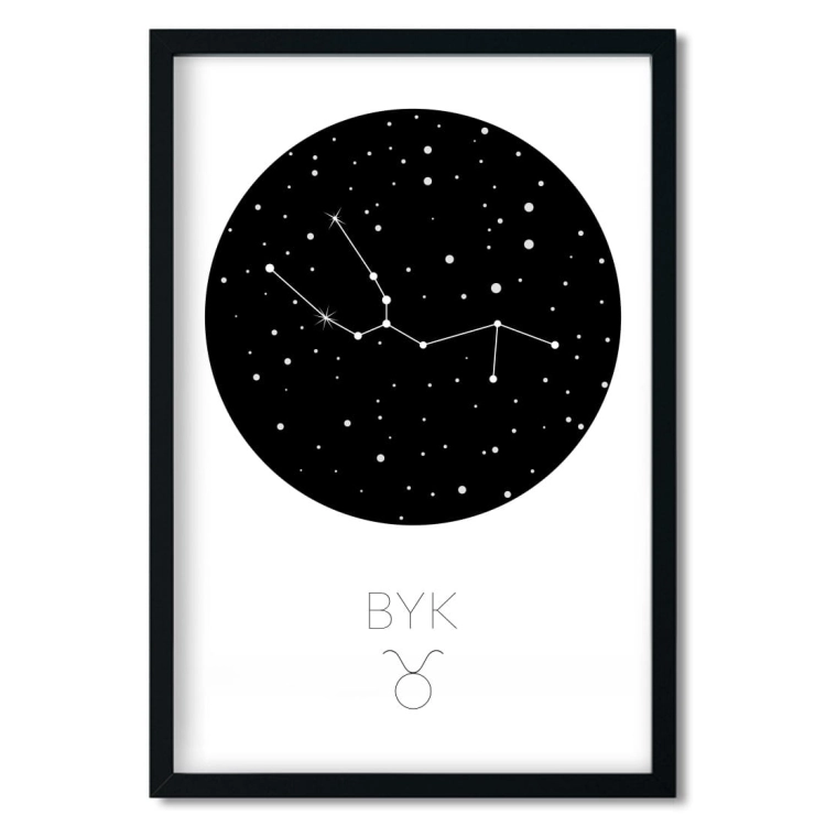 zodiak byk| plakat. plakat dla dzieci. dekoracje pokoju