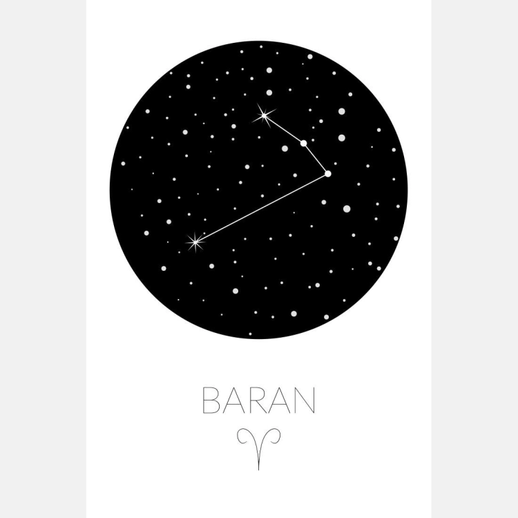 zodiak baran | plakat. plakat dla dzieci. dekoracje pokoju