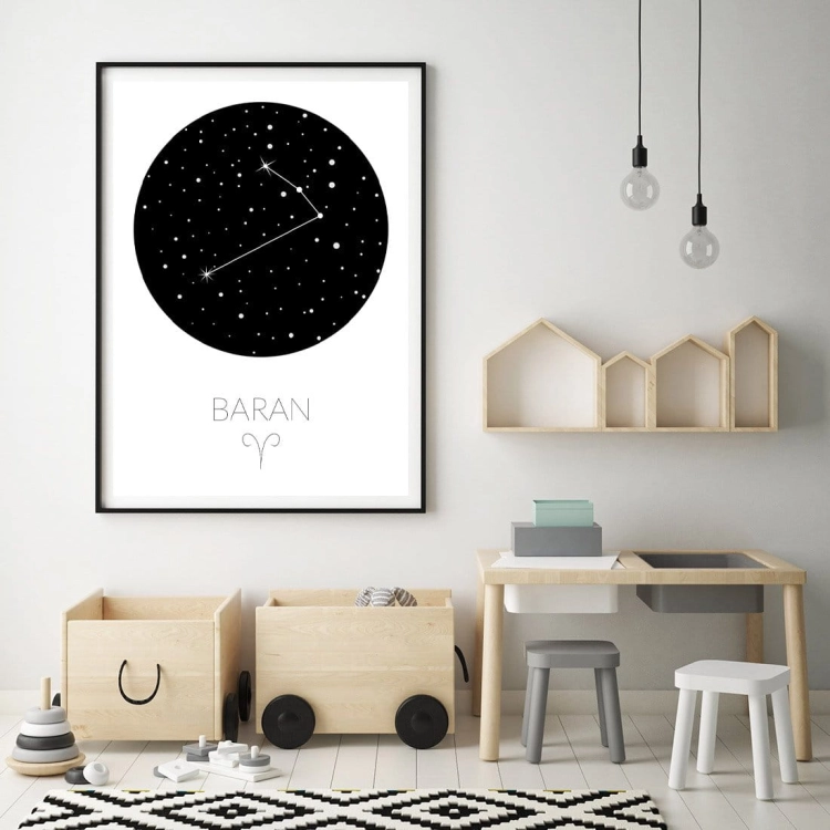 zodiak baran | plakat. plakat dla dzieci. dekoracje pokoju