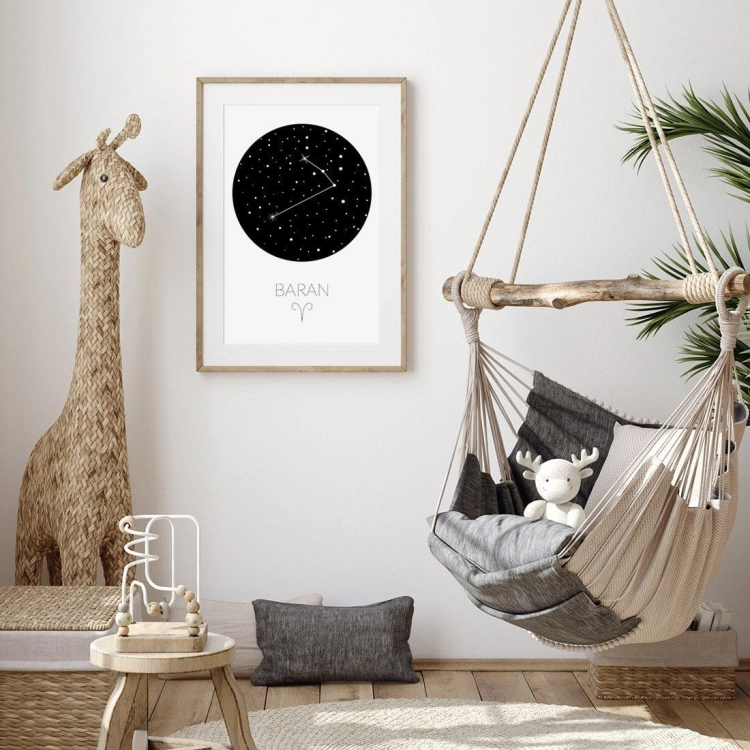 zodiak baran | plakat. plakat dla dzieci. dekoracje pokoju