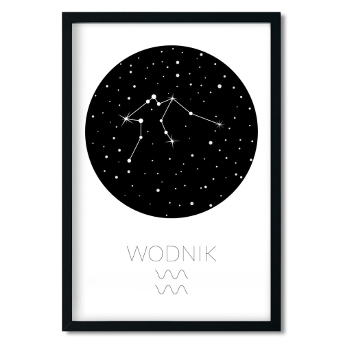 zodiak wodnik | plakat. plakat dla dzieci. dekoracje pokoju