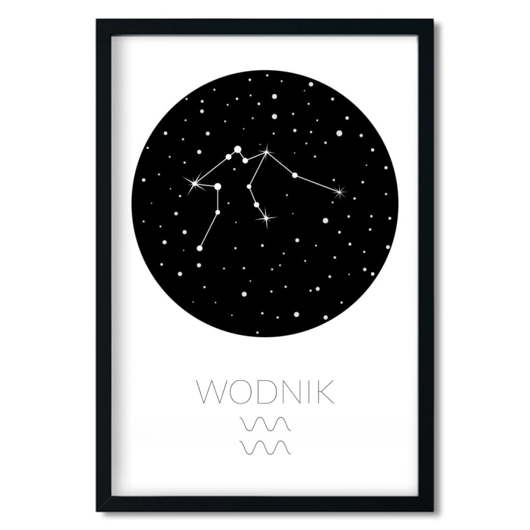 zodiak wodnik | plakat. plakat dla dzieci. dekoracje pokoju