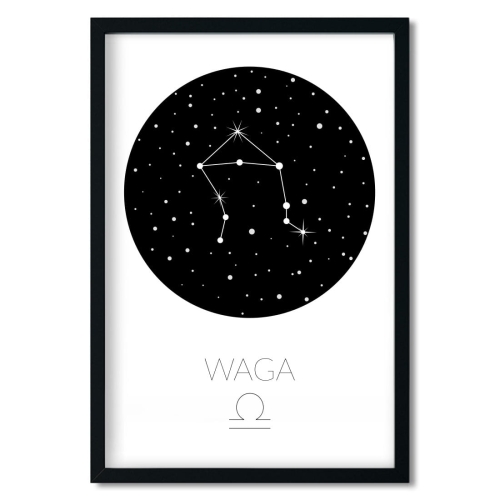 zodiak waga | plakat. plakat dla dzieci. dekoracje pokoju