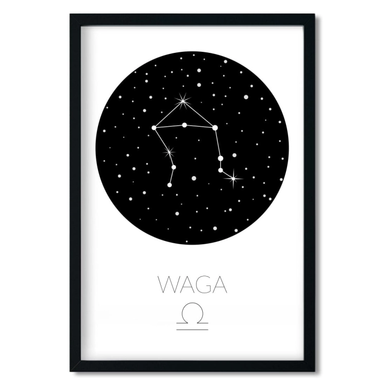 zodiak waga | plakat. plakat dla dzieci. dekoracje pokoju